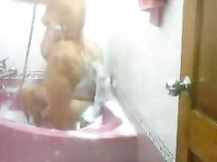 Neelam bhabhi with her man in hot shower in their newly purchased apartment in mumbai and enjoying real hardcore sex!.